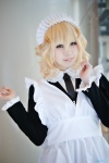 apron blonde_hair blouse cosplay hairband hana_(ii) jumper maid maid_uniform tamae zone-00 rating:Safe score:3 user:nil!