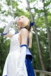 ahoge blonde_hair choker cosplay dress elbow_gloves fate/series fate/stay_night forest_(photoset) gloves hairbow saber usakichi rating:Safe score:1 user:nil!