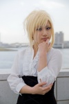akatsuki axis_powers_hetalia blonde_hair blouse corset cosplay france genderswap nyotalia rating:Safe score:1 user:pixymisa