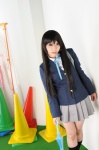akiyama_mio blazer blouse cosplay kneesocks k-on! pleated_skirt school_uniform skirt umbrella yukino_koro rating:Safe score:1 user:nil!