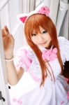 animal_ears apron bows bowtie bracelet cat_ears cosplay maid maid_uniform mashiro_yuki original rating:Safe score:0 user:pixymisa