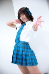amami_haruka blouse cosplay hair_ribbons idolmaster konoha pleated_skirt school_uniform skirt tie rating:Safe score:0 user:pixymisa