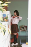 akiyama_rina blouse costume miniskirt plaid pleated_skirt school_uniform skirt thighhighs tie rating:Safe score:0 user:nil!