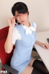 blouse glasses miniskirt ponytail rq-star_614 skirt thighhighs usami_aoi vest zettai_ryouiki rating:Safe score:0 user:nil!