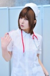 cosplay dress hair_clips narihara_riku nurse nurse_cap nurse_uniform original stethoscope rating:Safe score:1 user:nil!