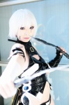 bandages cosplay fate/apocrypha fate/series halter_top iwori jack_the_ripper knives shorts white_hair rating:Safe score:2 user:nil!