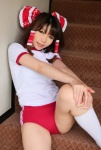 buruma cosplay gym_uniform hairbow hakurei_reimu higurashi_rin kneesocks shorts touhou rating:Questionable score:1 user:Beako