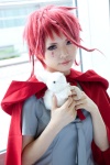 cape cosplay plushie red_hair ruiko saki_kano school_uniform zone-00 rating:Safe score:0 user:pixymisa