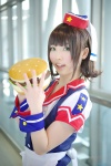 amami_haruka apron blouse cosplay hamburger idolmaster_2 karin_(iv) pleated_skirt skirt vest waitress waitress_uniform rating:Safe score:0 user:nil!