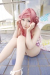bikini code_geass cosplay euphemia_li_britannia halter_top pink_hair swimsuit tatsuki water_lily rating:Safe score:3 user:nil!