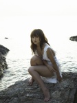 beach cleavage dress komatsu_ayaka ocean see-through wpb_116 rating:Safe score:0 user:nil!