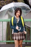 blazer blouse costume dgc_0804 kneesocks pleated_skirt rain school_uniform skirt tie umbrella yano_ai rating:Safe score:0 user:nil!