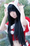 cosplay hoodie inu_boku_secret_service miniskirt mumuko santa_costume shirakiin_ririchiyo skirt rating:Safe score:2 user:pixymisa