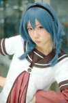 blue_hair cosplay dress furutani_himawari hairband jacket twin_braids yae_maiko yellow_eyes yuruyuri rating:Safe score:1 user:pixymisa