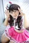 bow cosplay croptop hairbow idolmaster idolmaster_cinderella_girls kiyo_(ii) pleated_skirt shimamura_uzuki skirt tiered_skirt rating:Safe score:0 user:pixymisa