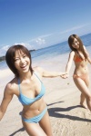 beach bikini cleavage honeybee_x2 natsukawa_jun ocean side-tie_bikini swimsuit yasuda_misako rating:Safe score:0 user:nil!