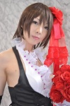 cosplay dress elbow_gloves flowers gloves headdress meiko shiki vest vocaloid rating:Safe score:0 user:pixymisa
