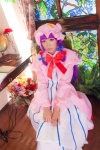 cosplay dress hat love_saotome patchouli_knowledge purple_hair robe touhou rating:Safe score:0 user:nil!