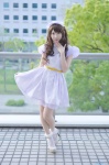 cosplay dress dress_lift hairbow hiokichi socks tagme_character tagme_series rating:Safe score:2 user:nil!