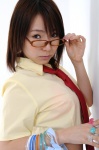 cosplay croptop glasses macross macross_frontier ruru sheryl_nome tie rating:Safe score:0 user:nil!