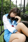 asahina_mikuru chocoball cosplay pleated_skirt sailor_uniform school_uniform skirt suzumiya_haruhi_no_yuuutsu rating:Safe score:1 user:nil!