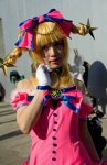 blonde_hair bows choker cosplay dress eiyuu_senki glove hairbow kiriko nero star twin_braids rating:Safe score:0 user:pixymisa