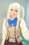 blonde_hair blouse cosplay maria_holic pleated_skirt school_uniform shidou_shizu skirt twintails vest yukimi rating:Safe score:0 user:nil!