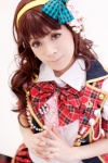 akb48 blazer blouse bowtie cosplay hairband hairbows miniskirt necklace red_hair skirt tagme_character yuyu_kaname rating:Safe score:0 user:pixymisa
