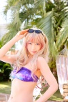 bikini_top cosplay macross macross_frontier multi-colored_hair pool sachi_budou sheryl_nome sunglasses swimsuit rating:Safe score:1 user:nil!