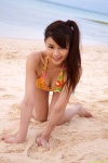 beach bikini cleavage dgc_0925 ocean ponytail side-tie_bikini swimsuit takahashi_ayumi rating:Safe score:0 user:nil!