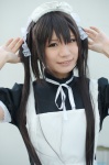apron cosplay dress hairband k-on! maid maid_uniform nakano_azusa shima twintails rating:Safe score:0 user:nil!