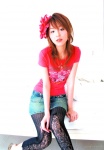 denim fishnet_leggings flower hello_kitty hirano_aya miniskirt skirt tshirt rating:Safe score:0 user:nil!