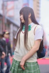 blouse bookbag cosplay kotegawa_yui otogi_nekomu pleated_skirt school_uniform skirt sweater_vest to_love-ru rating:Safe score:0 user:nil!