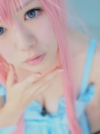 cleavage cosplay dress megurine_luka miyabi my_room_disco_night_(vocaloid) pink_hair vocaloid rating:Safe score:1 user:nil!