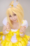 amatsuka_miyu blonde_hair blouse boots cosplay cure_peace hairband kise_yayoi pleated_skirt ponytail pretty_cure skirt smile_precure! rating:Safe score:0 user:nil!