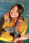 beach bikini_top bodyboard cleavage kamata_natsumi ocean ponytail striped swimsuit wet ys_web_227 rating:Safe score:0 user:nil!