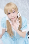 blonde_hair cosplay kneesocks k-on! kotobuki_tsumugi sailor_dress tayu twintails rating:Safe score:0 user:nil!