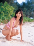 beach bikini_bottom cleavage nagasawa_nao striped swimsuit tank_top rating:Safe score:0 user:nil!