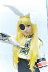 aidou_rika animal_ears blonde_hair bodysuit bunny_ears cosplay eyepatch gloves siesta00 umineko_no_naku_koro_ni rating:Safe score:0 user:pixymisa