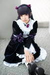 asae_ayato bows cosplay dress flowers gokou_ruri hairband ore_no_imouto_ga_konna_ni_kawaii_wake_ga_nai pantyhose purple_hair red_eyes rating:Safe score:1 user:nil!