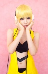 blonde_hair bra cleavage cosplay dress headphones kamitsure_(pokemon) natsu pantyhose pokemon rating:Safe score:1 user:nil!