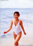 beach cleavage jollie kawamura_aki ocean one-piece_swimsuit swimsuit wet rating:Safe score:1 user:NewType