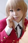 aisaka_taiga azuru blazer blonde_hair blouse cosplay pleated_skirt school_uniform skirt toradora! rating:Safe score:0 user:nil!