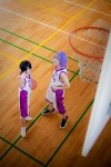 basketball basketball_uniform cosplay crossplay himuro_tatsuya kuroko_no_basuke mogeta murasakibara_atsushi purple_hair zyonita rating:Safe score:0 user:pixymisa