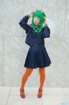 asakura_irori cosplay glasses green_hair gumi pantyhose pleated_skirt sailor_uniform school_uniform skirt vocaloid rating:Safe score:6 user:nil!