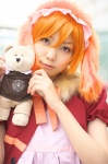animal_ears cosplay dog_ears dress forest kaieda_kae mayuzumi_kaoru orange_hair stuffed_animal teddy_bear rating:Safe score:2 user:nil!