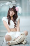 animal_ears boots bunny_ears cosplay croptop original pantyhose shimizu_miki shorts rating:Safe score:1 user:nil!