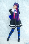 cosplay dress hinata multi-colored_hair pantyhose panty_&_stocking_with_garterbelt stocking_(psg) rating:Safe score:2 user:nil!