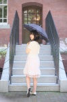 ass cardigan dress himezaki_reika side_ponytail umbrella rating:Safe score:0 user:nil!
