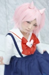 bishoujo_senshi_sailor_moon chibiusa cosplay horns pink_hair pleated_skirt sailor_uniform school_uniform skirt suspenders yuki_(ii) rating:Safe score:1 user:nil!